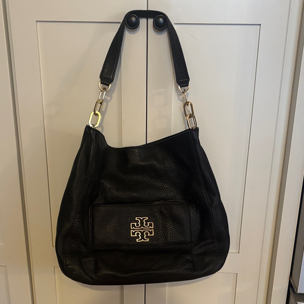 Tory Burch Black Leather Shoulder Bag